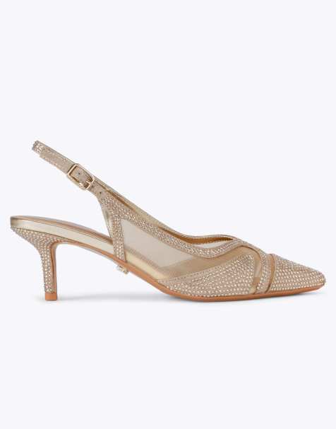 Carvela Fantastico sling heeled sandals in gold - view 1