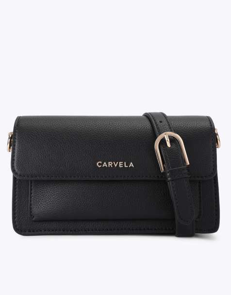 Carvela Fernanda mini shoulder bag in black - view 1
