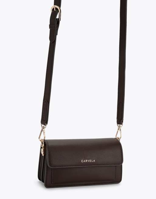 Carvela Fernanda mini shoulder bag in dark brown, 2 of 4