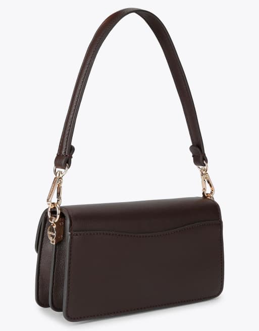 Carvela Fernanda mini shoulder bag in dark brown, 3 of 4