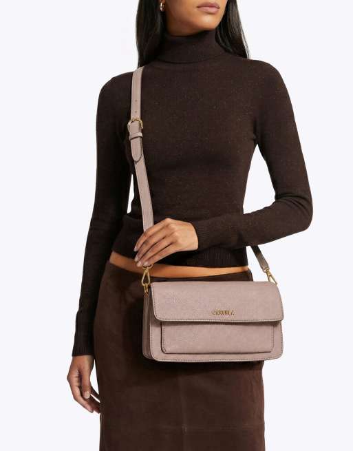 Carvela Fernanda mini shoulder bag in taupe, 4 of 4