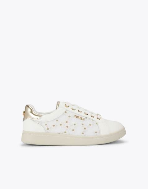 Carvela Fiora sneaker trainers in white other - view 1
