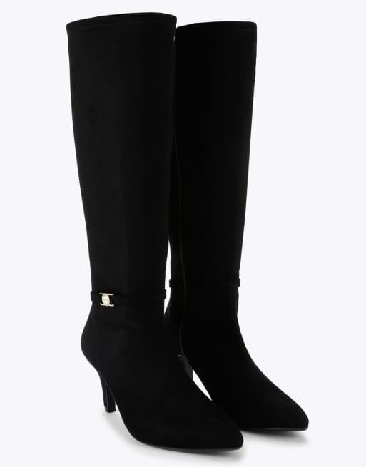 Carvela Flute coin knee boots in black, 2 of 4