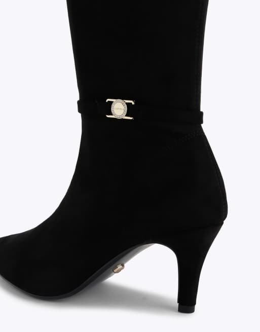 Carvela Flute coin knee boots in black, 4 of 4