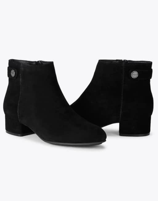 Carvela Gaia ankle2 low ankle boots in black, 4 of 4