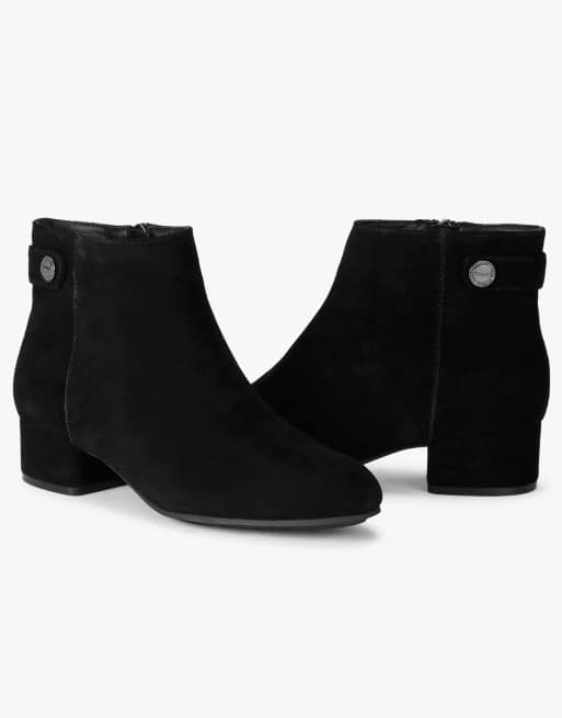Carvela Gaia ankle2 wide fit low ankle boots in black, 4 of 4