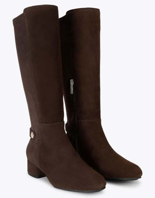 Carvela Gaia knee boots in brown, 2 of 4