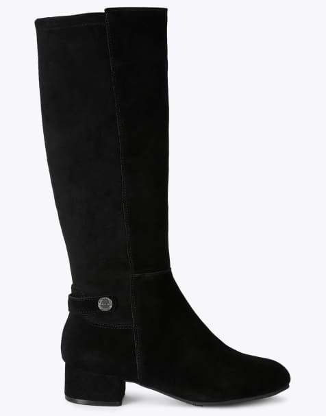 Carvela Gaia knee2 wide fit knee boots in black - view 1