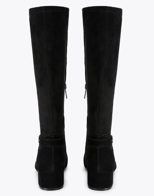 Carvela Gaia knee2 wide fit knee boots in black, 3 of 4