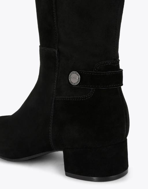 Carvela Gaia knee2 wide fit knee boots in black, 4 of 4