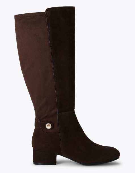Carvela Gaia knee2 wide fit knee boots in brown - view 1