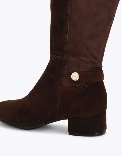 Carvela Gaia knee2 wide fit knee boots in brown, 4 of 4