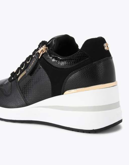 Carvela High rise trainers in black, 3 of 4