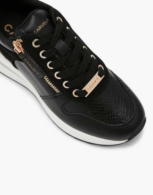 Carvela High rise trainers in black, 4 of 4