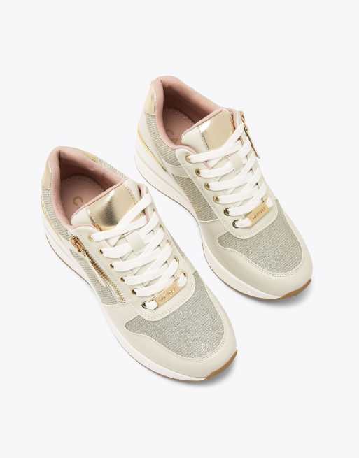 Carvela High rise trainers in gold, 2 of 4