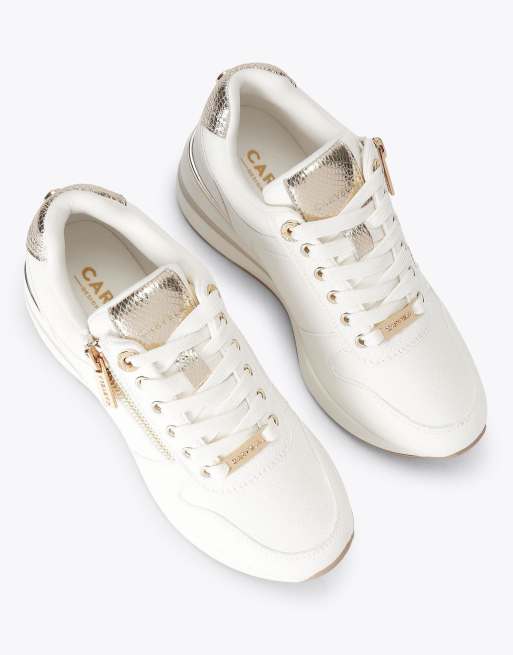 Carvela High rise trainers in white comb, 2 of 4