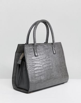 Carvela Holly Croc Zip Tote Bag | ASOS