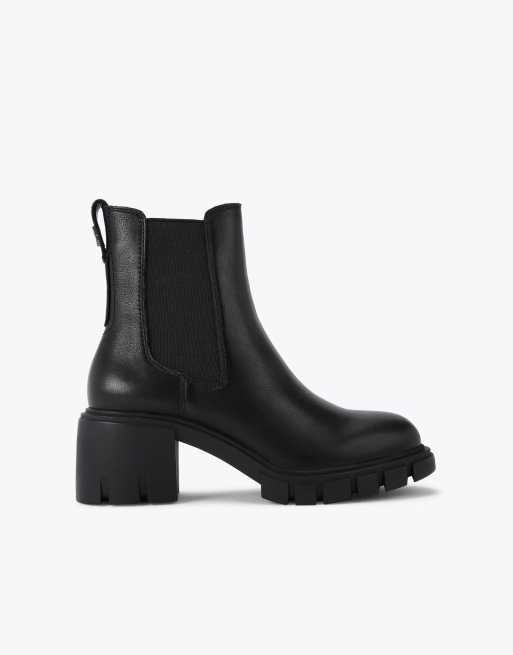 Carvela Ignite chelsea mid ankle boots in black leather, 2 of 4