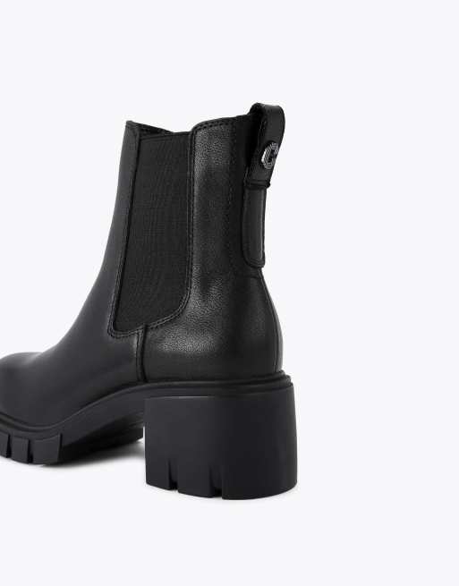 Carvela Ignite chelsea mid ankle boots in black leather, 3 of 4