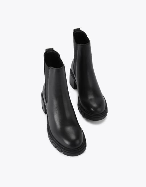 Carvela Ignite chelsea mid ankle boots in black leather, 4 of 4
