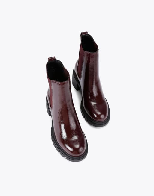 Carvela Ignite chelsea mid ankle boots in red, 2 of 4