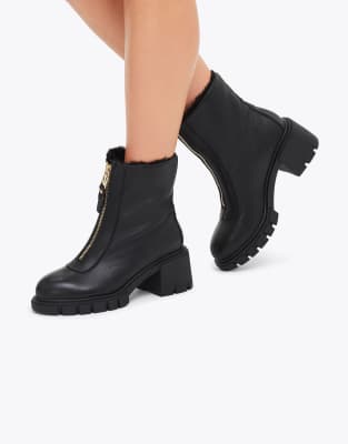  Ignite zip mid ankle boots  leather