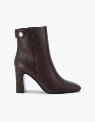  Jackpot mid ankle boots in dark brown