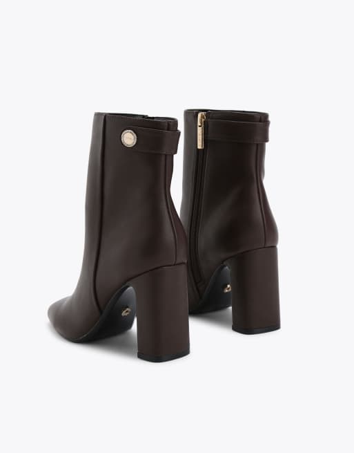 Carvela Jackpot mid ankle boots in dark brown, 3 of 4