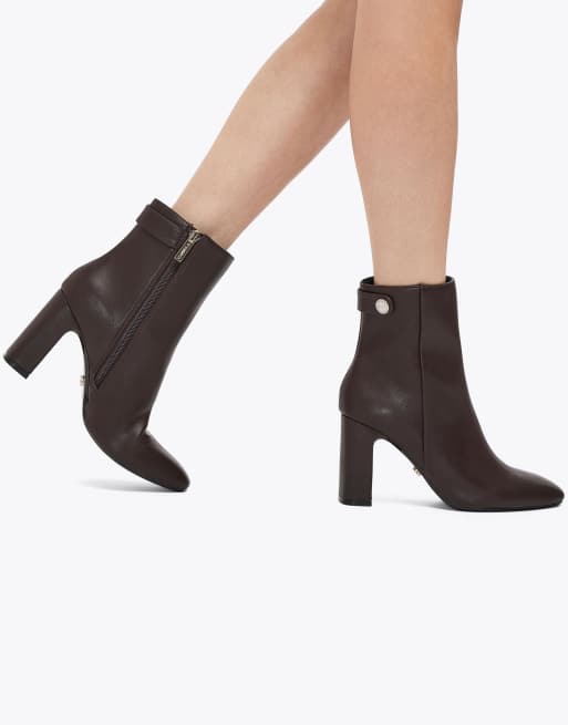 Carvela Jackpot mid ankle boots in dark brown, 4 of 4