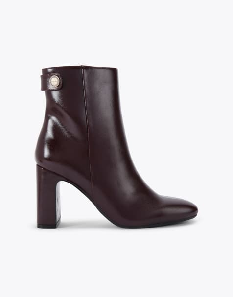 Carvela Jackpot mid ankle boots in wine - view 1