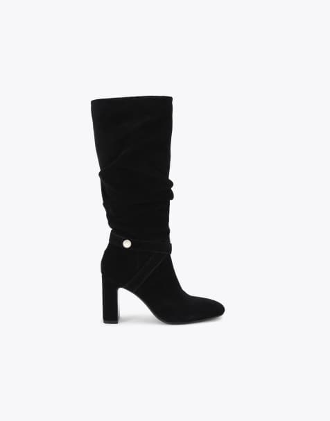 Carvela Jackpot slouch knee boots in black suede - view 1
