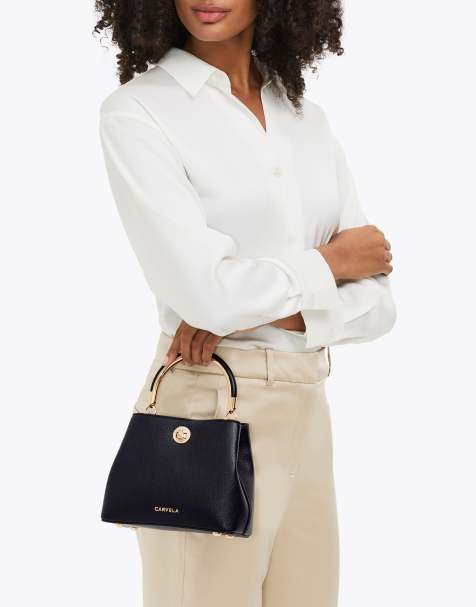 Carvela Jackpot top handle shoulder bag in black - view 1