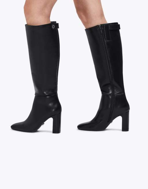 Carvela Jackpot wide fit knee boots in black, 4 of 4