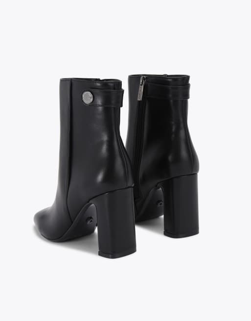 Carvela Jackpot wide fit mid ankle boots in black, 3 of 4