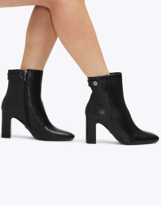 Carvela Jackpot wide fit mid ankle boots in black, 4 of 4