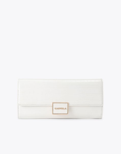 Carvela Jessica clutch in bone - view 1