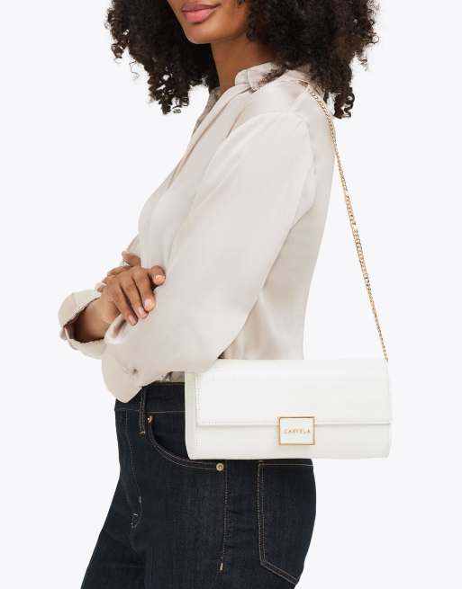 Carvela Jessica clutch in bone, 4 of 4