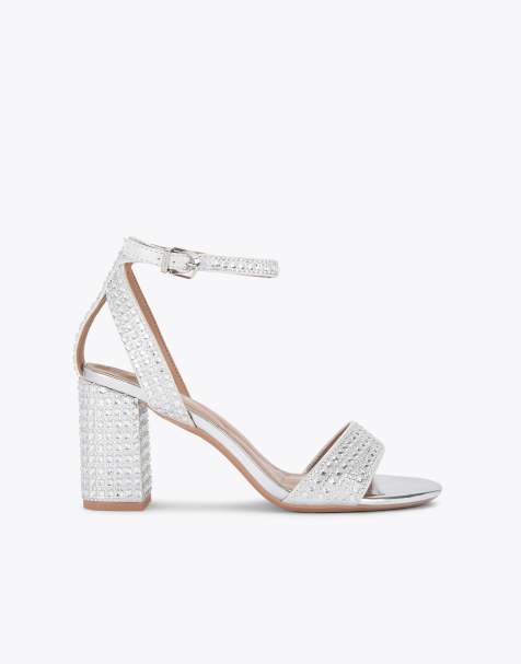 Carvela Kianni heeled sandals in silver - view 1