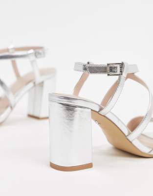 silver carvela heels