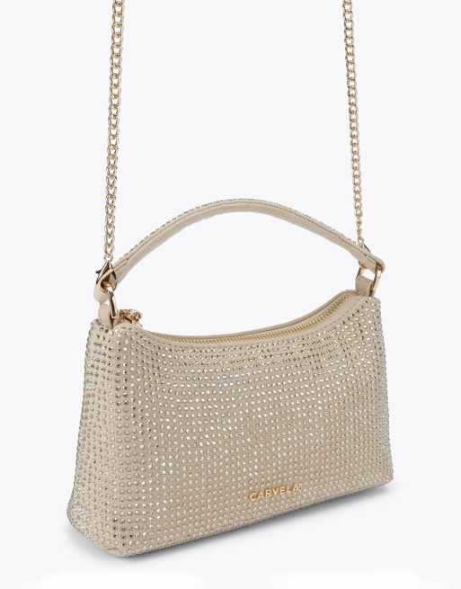 Carvela Lazio bag clutch in gold, 2 of 4