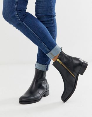flat bootie boots