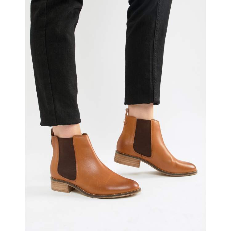 Carvela Leather Flat Chelsea Boots