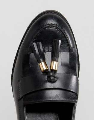 carvela leather tassel loafer