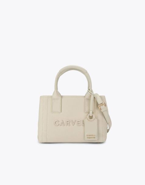 Carvela Lidia micro tote in beige - view 1