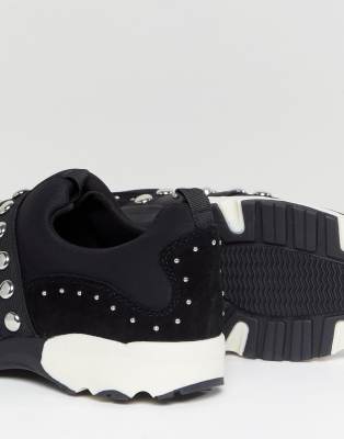 carvela studded trainers