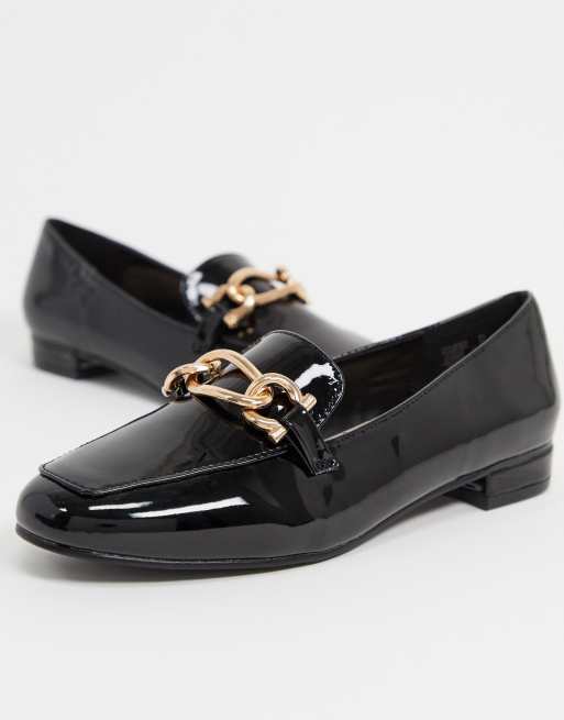 Carvela black hot sale patent loafers