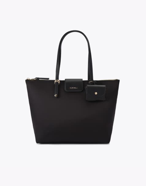 Carvela Marcela nylon tote in black - view 1