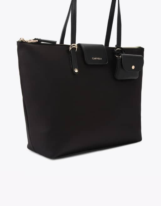 Carvela Marcela nylon tote in black, 4 of 4