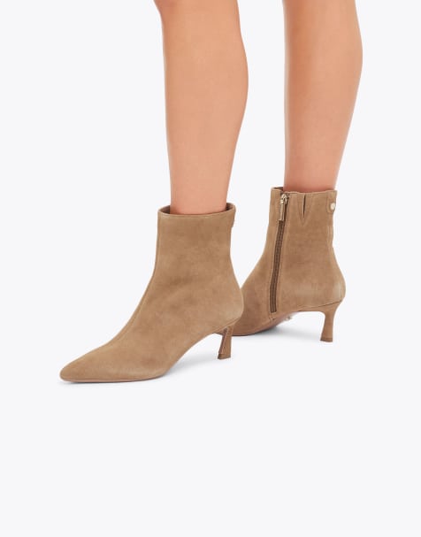 Carvela Marcia mid ankle boots in taupe suede - view 1