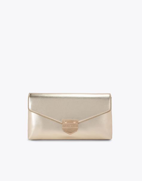 Carvela Maria envelope clutch in gold - view 1